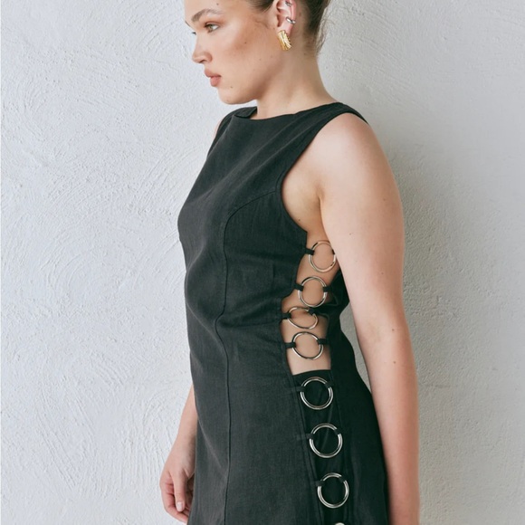 Vrg Grl Discoteca Mini Dress Black - Picture 2 of 4